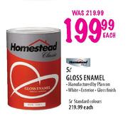Homestead Gloss Enamel Standard Colours-5Ltr Each