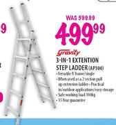 Gravity 3-In-1 Extention Step Ladder