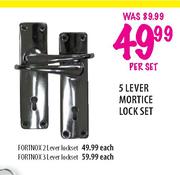 Fortnox 3 Lever Lock Set-Each