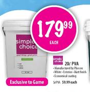 Simple Choice PVA-20Ltr Each