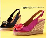 Ladies Espadrille Platforms-Per Pair