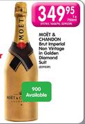 Moet & Chandon Brut Imperial Non Vintage In Golden Diamond Suit-1x750ml 