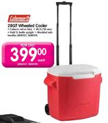 Coleman 28QT Wheeled Cooler-Each