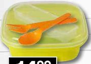 Pastel Lunch Box With Cutlery