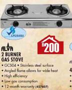 Alva 2 Burner Gas Stove 