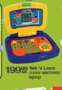 Talk'n Learn Junior Electronic Laptop-Each