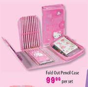 Hello Kitty Fold Out Pencil Case-Per Set