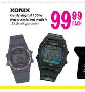 Xonix Gents Digital 100m Water Resistant Watch-Each