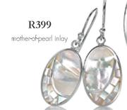 Mother Of Pearl Inlay Earrings