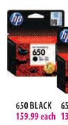 HP 650 Black Each