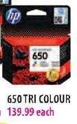 HP 650 Tri Colour Each