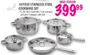 10 Piece Stainless Steel Cookware Set