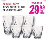 Bormioli Rocco 3 Pack Daphne Hi Ball Or Whisky  Glasses