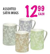 Assorted Satin Mugs Each