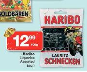Haribo Liquorice Assorted-100g Each