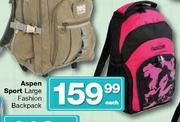 Aspen Sports Large Fashion Backpack-Each