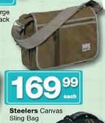 Steelers Canvas Sling Bag-Each