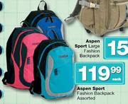 Aspen Sport Fashion Backpack Assorted-Each