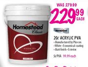 Homestead Acrylic PVA-20L Each