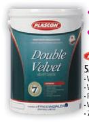 Plascon  Double Velvet-5L Each