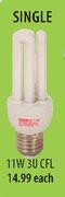 Eurolux Single 11W 3U CFL-Each