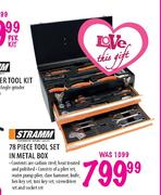Stramm 78 Piece Tool Set In Metal Box