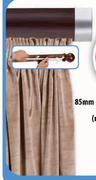 85mm Contemporary Curtain Track Clip-on Wood(Mahogany Colour Only)Rod-2m