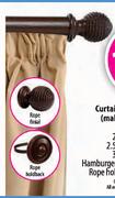Curtain Track Clip-on Wood(Mahogany Colour Only)Rope Holdback