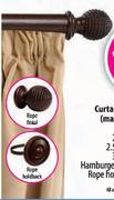 Curtain Track Clip-on Wood(Mahogany Colour Only)Rod-2.5m