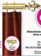 38mm Aluminium Certain Rods(Brass Colour Only)-2m