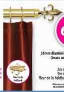 38mm Aluminium Certain Rods(Brass Colour Only)-1m