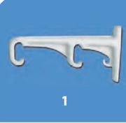 Decorland Curtain Track Brackets(Double)