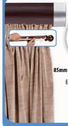 85mm Contemporary Curtain Track Clip-on Wood(Mahogany Colour Only)Rod-2.5m