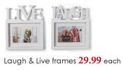 Laugh & Live Frames-Each