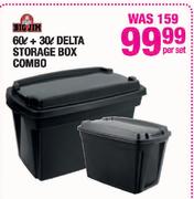 Big Jim 60L + 30L Delta Storage Box Combo-Per Set