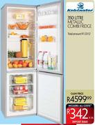 Kelvinator Metallic Combi Fridge-350Ltr