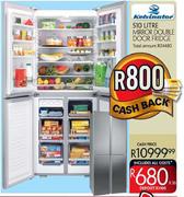 Kelvinator Mirror Double Door Fridge-510Ltr