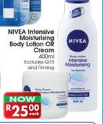 Nivea Intenseive Moisturising Body Lotion Or Cream-400ml Each