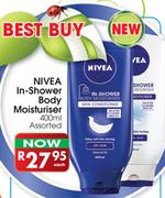 Nivea In Shower Bodu Moisturiser-400ml Each