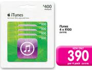 Apple iTunes 4xR100-Per 4 Pack