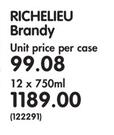 Richelieu Brandy-12 x 750ml