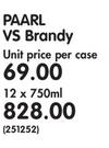 Paarl VS Brandy-12 x 750ml
