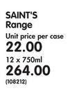 Saint's Range-12 x 750ml