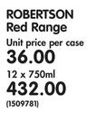 Robertson Red Range-12 x 750ml