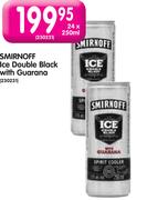 Smirnoff Ice Double Black With Guarana-24 X 250ml