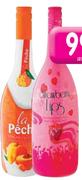 Strawberry Lips Or La Peche Cream Tequilla Liqueur-1 x 750ml