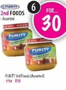 Purity 2nd Foods Assorted-6's