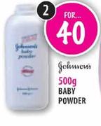 Johnsons Baby Powder-2x500g