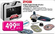 Ryobi 950W Angle Grinder Kit + 11 piece Accessory Set Model: MG-915K-Per Kit