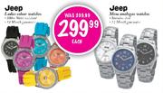 Jeep Ladies Colour Watches & Mens Analogue Watches-Each